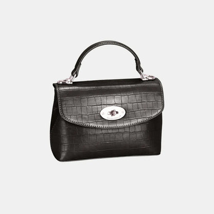 David Jones Texture PU Leather Handbag - Premium Tote Bag from Trendsi - Just $40.99! Shop now at Handbags Specialist Headquarter