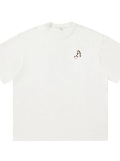 Men's Plus Size Graphic Round Neck Half Sleeve T-Shirt - Premium Men's T-Shirt from Trendsi - Just $27.99! Shop now at Handbags Specialist Headquarter