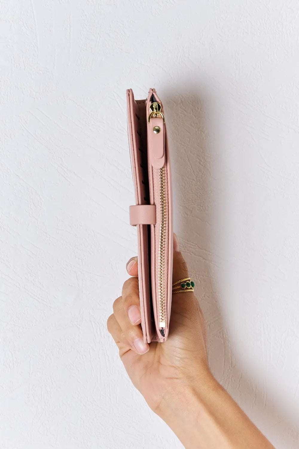 David Jones Texture PU Leather Wallet - Premium Wallet from Trendsi - Just $28.99! Shop now at Handbags Specialist Headquarter