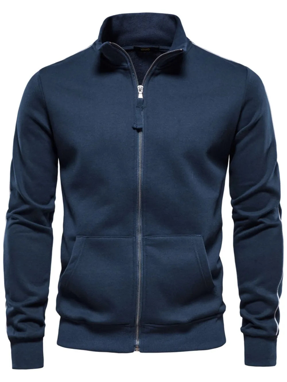 Men's Zip Up Long Sleeve Sweatshirt - Premium Men's Sweatshirts from Trendsi - Just $42.78! Shop now at Handbags Specialist Headquarter