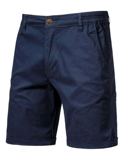 Men's Elastic Waist Shorts with Pockets.