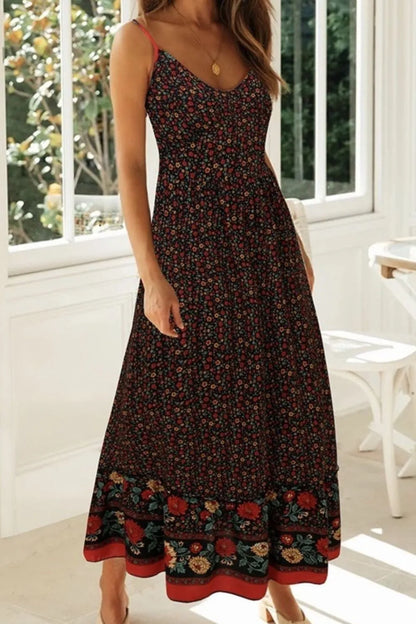 Printed Maxi Cami Dress - Premium Maxi Dress from Trendsi - Just $29.99! Shop now at Handbags Specialist Headquarter