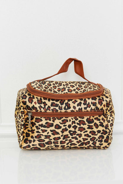 Printed Makeup Bag with Strap - Premium Handbags from Trendsi - Just $21.99! Shop now at Handbags Specialist Headquarter
