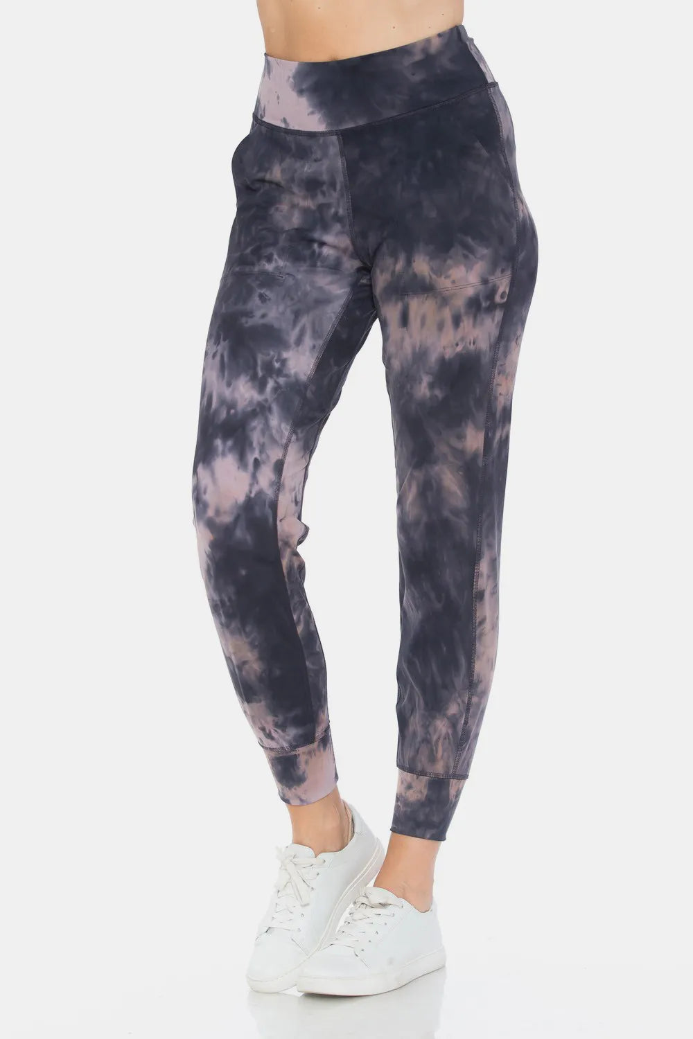 Leggings Depot Tie-Dye High Waist Cropped Leggings - Premium Leggings from Trendsi - Just $45.03! Shop now at Handbags Specialist Headquarter