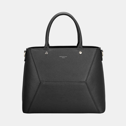 David Jones PU Leather Handbag - Premium Tote Bag from Trendsi - Just $44.99! Shop now at Handbags Specialist Headquarter