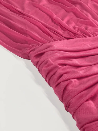 Ruched Maxi Cami Dress - Premium Maxi Dress from Trendsi - Just $45.99! Shop now at Handbags Specialist Headquarter