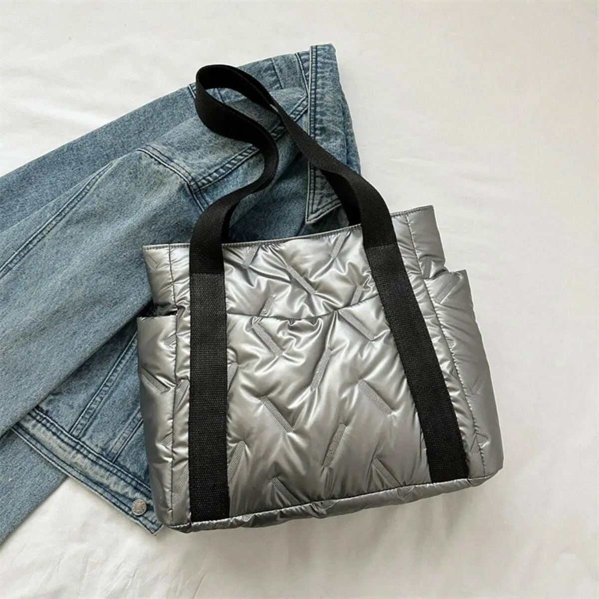 Polyester Tote Bag with Zipper.