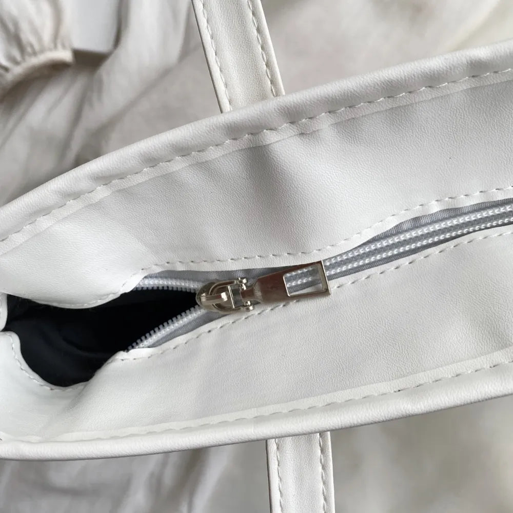 Straw Weave Leather Strap Tote Bag - Premium Tote Bag from Trendsi - Just $39.99! Shop now at Handbags Specialist Headquarter