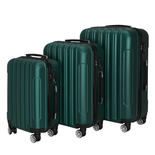 Tri-Size Glide: Universal Alloy Luggage Set