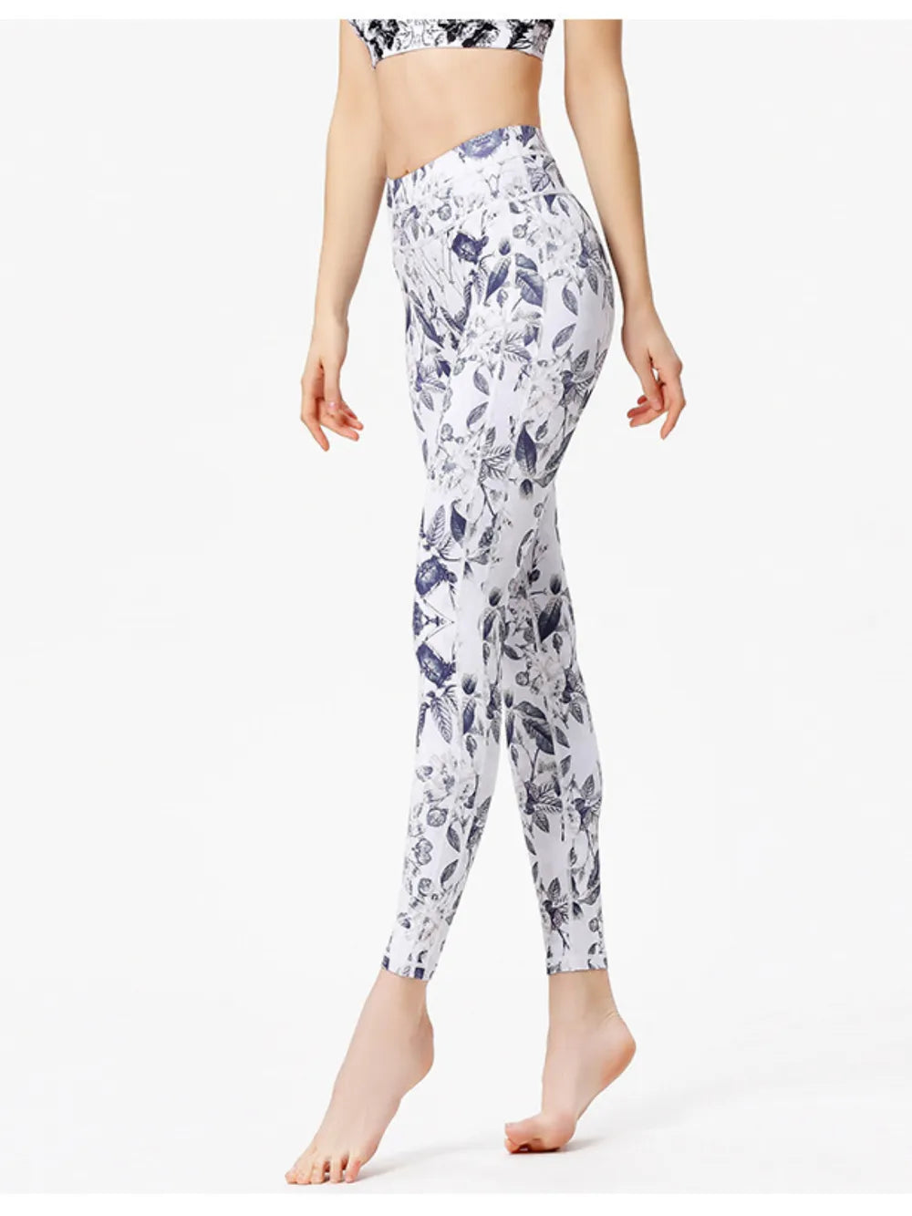 Printed Active High Waist Leggings - Premium Leggings from Trendsi - Just $48.12! Shop now at Handbags Specialist Headquarter
