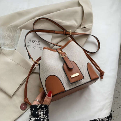 Straw Braided Adjustable Strap Crossbody Bag - Premium Crossbody Bag from Trendsi - Just $38.99! Shop now at Handbags Specialist Headquarter