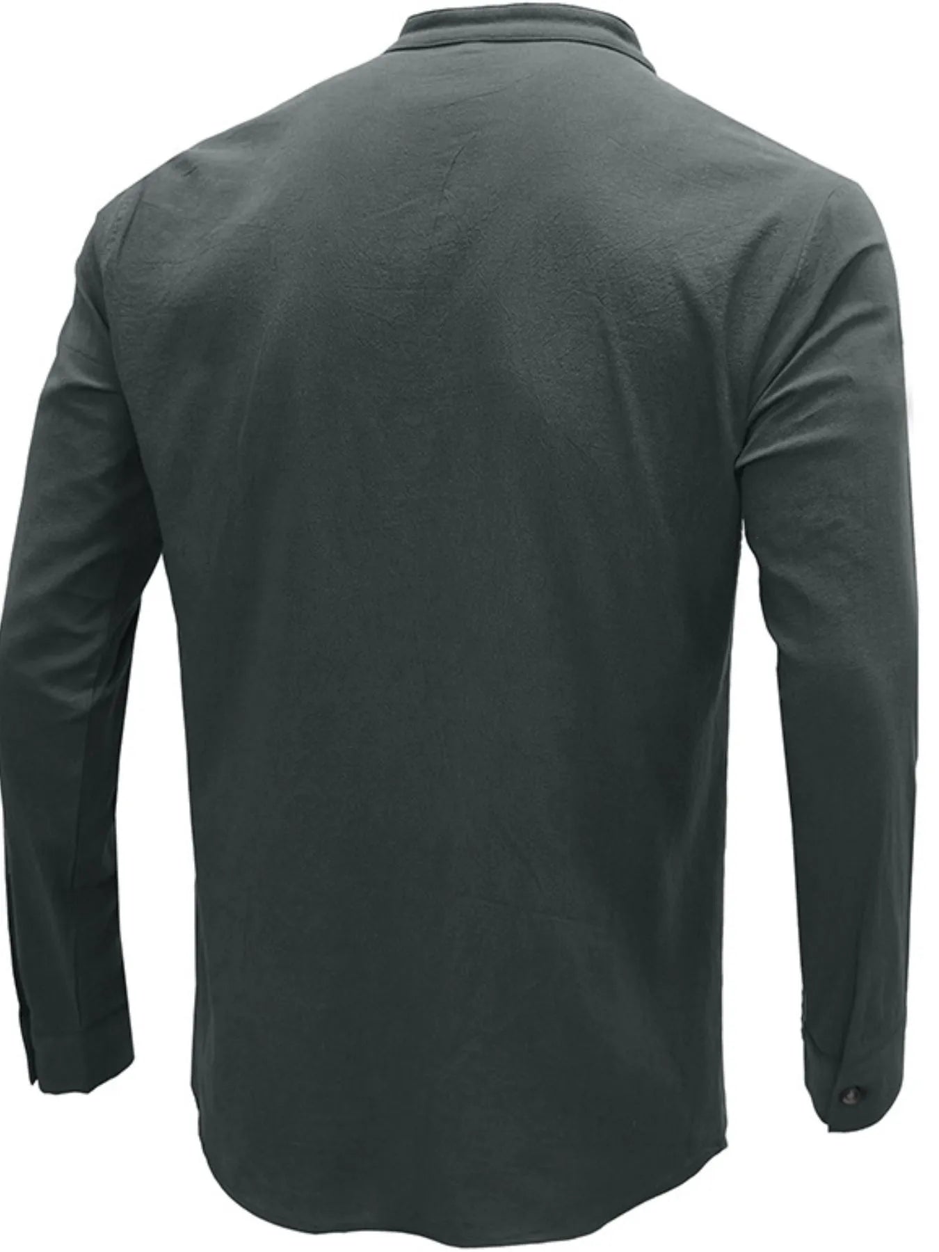Men's Button Detail Long Sleeve Polo Shirt - Premium Men's Polo shirt from Trendsi - Just $43.99! Shop now at Handbags Specialist Headquarter