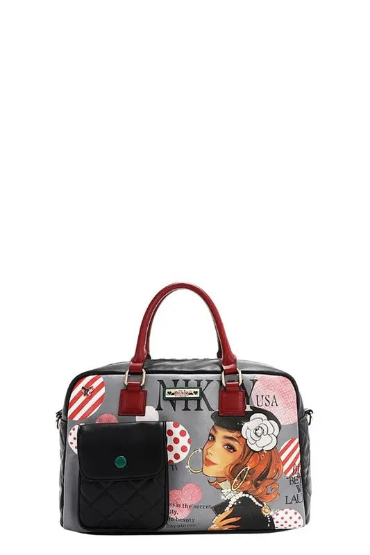 Nicole Lee USA Eco-Leather Boston Bag - Premium Tote Bag from Trendsi - Just $57.99! Shop now at Handbags Specialist Headquarter