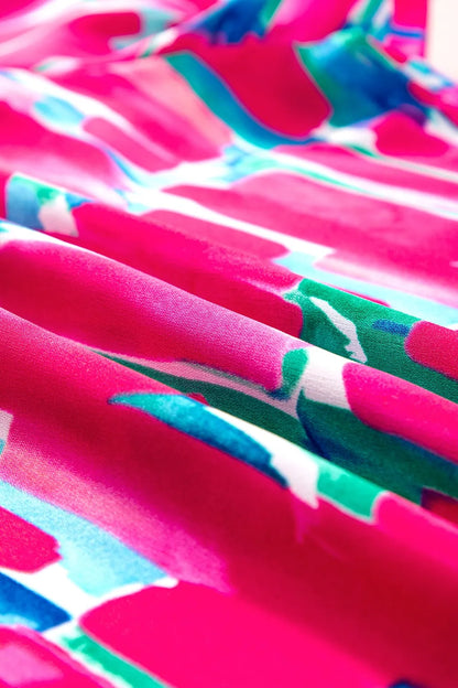 Plus Size Printed Round Neck Petal Sleeve Blouse - Premium Plus Size Shirts from Trendsi - Just $17.54! Shop now at Handbags Specialist Headquarter