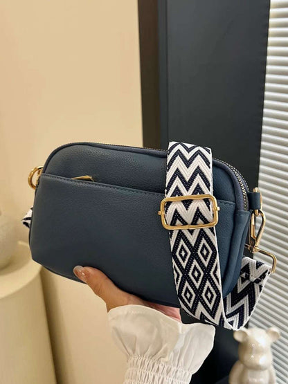 PU Leather Single Strap Crossbody Bag - Premium Crossbody Bag from Trendsi - Just $21.99! Shop now at Handbags Specialist Headquarter