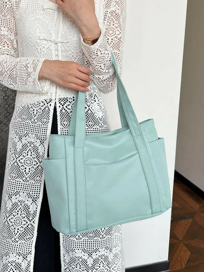 Oxford Cloth Tote Bag with Zipper.