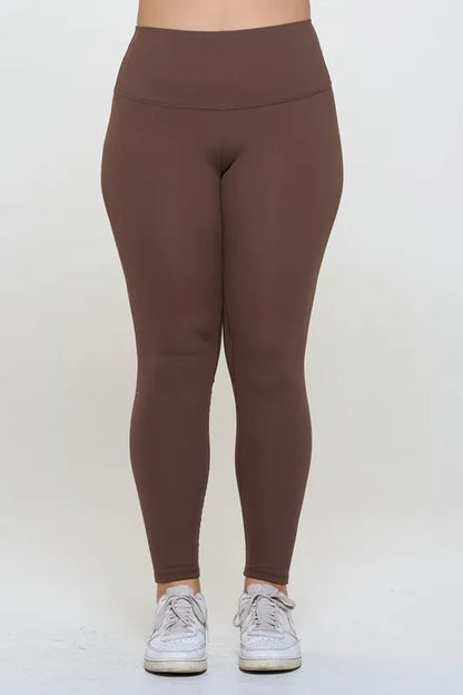 Yelete Full Size Fleece Lined High Waisted Leggings - Premium Leggings from Trendsi - Just $60.54! Shop now at Handbags Specialist Headquarter