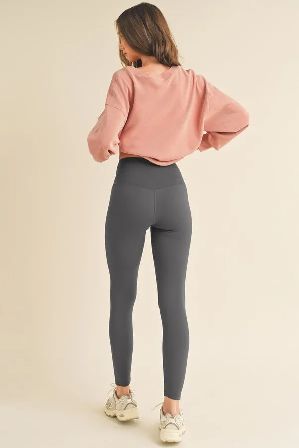 Yelete Full Size Fleece Lined High Waisted Leggings - Premium Leggings from Trendsi - Just $60.54! Shop now at Handbags Specialist Headquarter