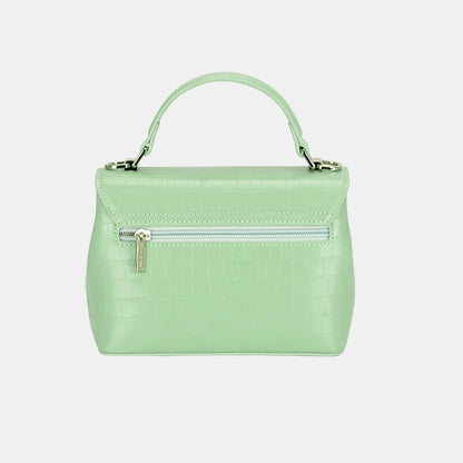 David Jones Texture PU Leather Handbag - Premium Tote Bag from Trendsi - Just $40.99! Shop now at Handbags Specialist Headquarter