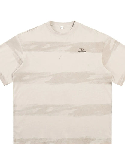 Men's Plus Size Basic style Round Neck Striped T-Shirt - Premium Men's T-Shirt from Trendsi - Just $33.99! Shop now at Handbags Specialist Headquarter