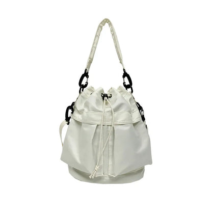 Drawstring Nylon Bucket Bag - Premium Crossbody Bag from Trendsi - Just $24.99! Shop now at Handbags Specialist Headquarter
