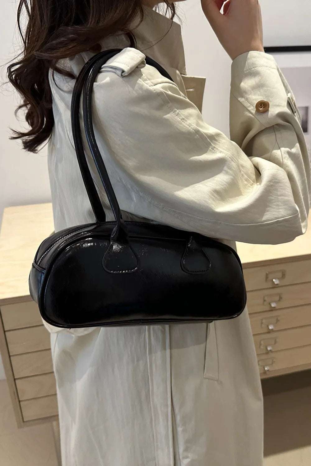 PU Leather Shoulder Bag - Premium Crossbody Bag from Trendsi - Just $18.99! Shop now at Handbags Specialist Headquarter
