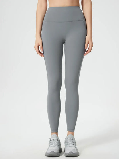 Millennia Wide Waistband Active Leggings - Premium Leggings from Trendsi - Just $40.95! Shop now at Handbags Specialist Headquarter