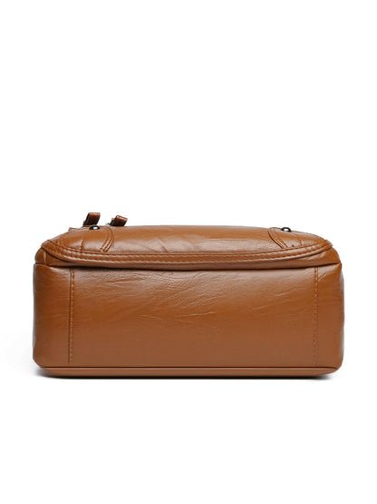 PU Multi-Compartment Crossbody Bag.