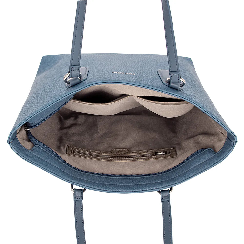 David Jones PU Leather Tote Bag - Premium Tote Bag from Trendsi - Just $40.99! Shop now at Handbags Specialist Headquarter