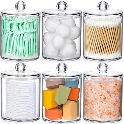 Clear Acrylic Qtip Dispenser Set - 4 Pack - Handbags Specialist Headquarter