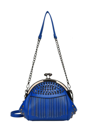 Studded Fringe Crossbody Bag - Premium Crossbody Bag from Trendsi - Just $41.99! Shop now at Handbags Specialist Headquarter