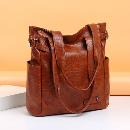 LuxeCarry: Large Soft Leather Tote Bag
