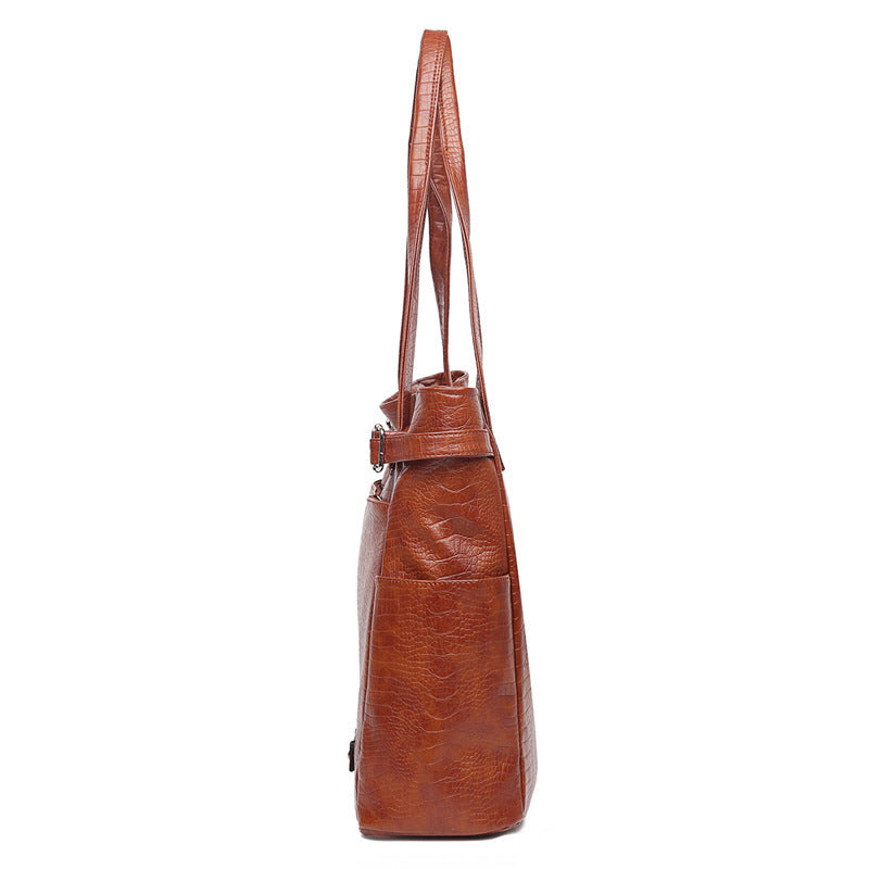 LuxeCarry: Large Soft Leather Tote Bag