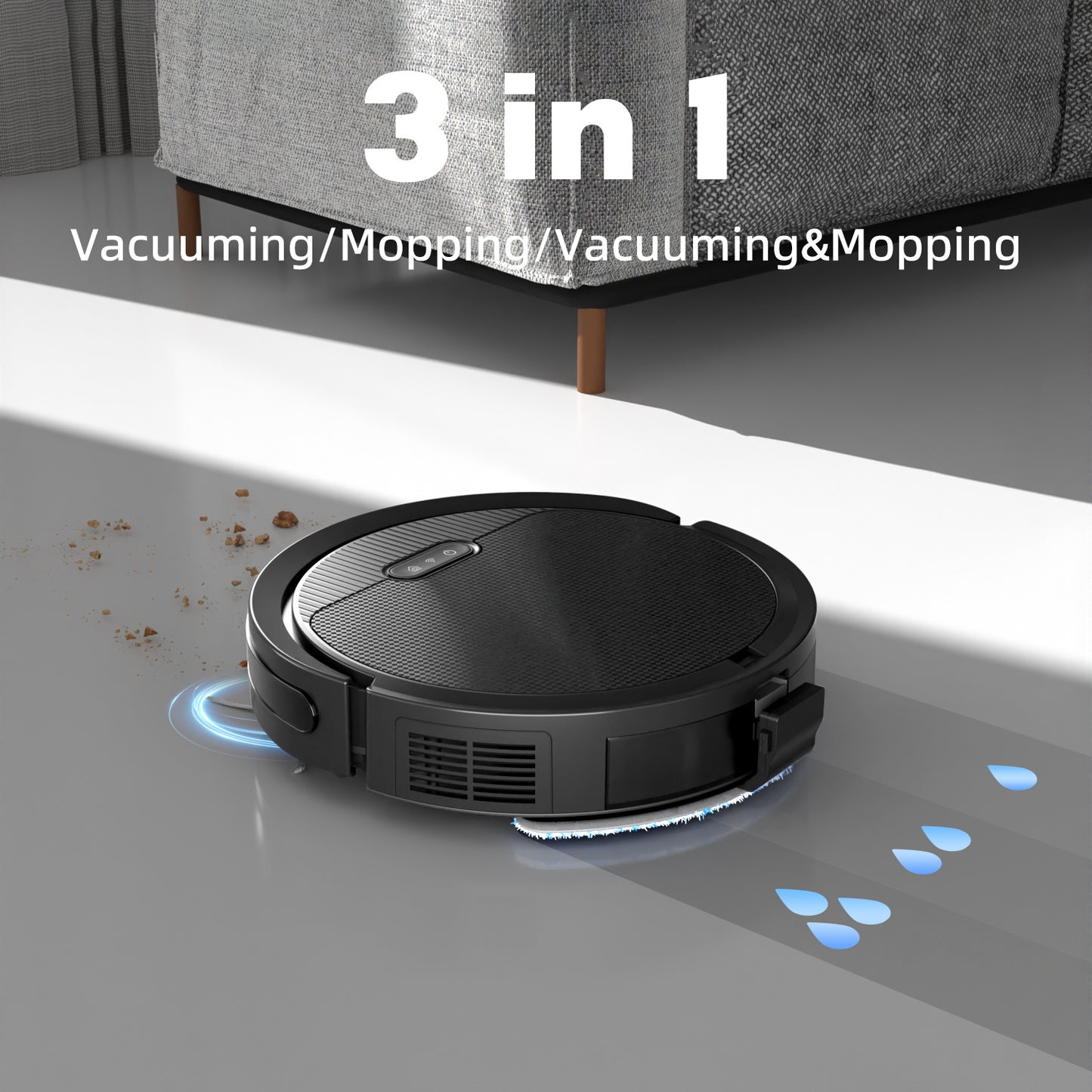 PetPro CleanBot: 3-in-1 Vacuum & Mop Master