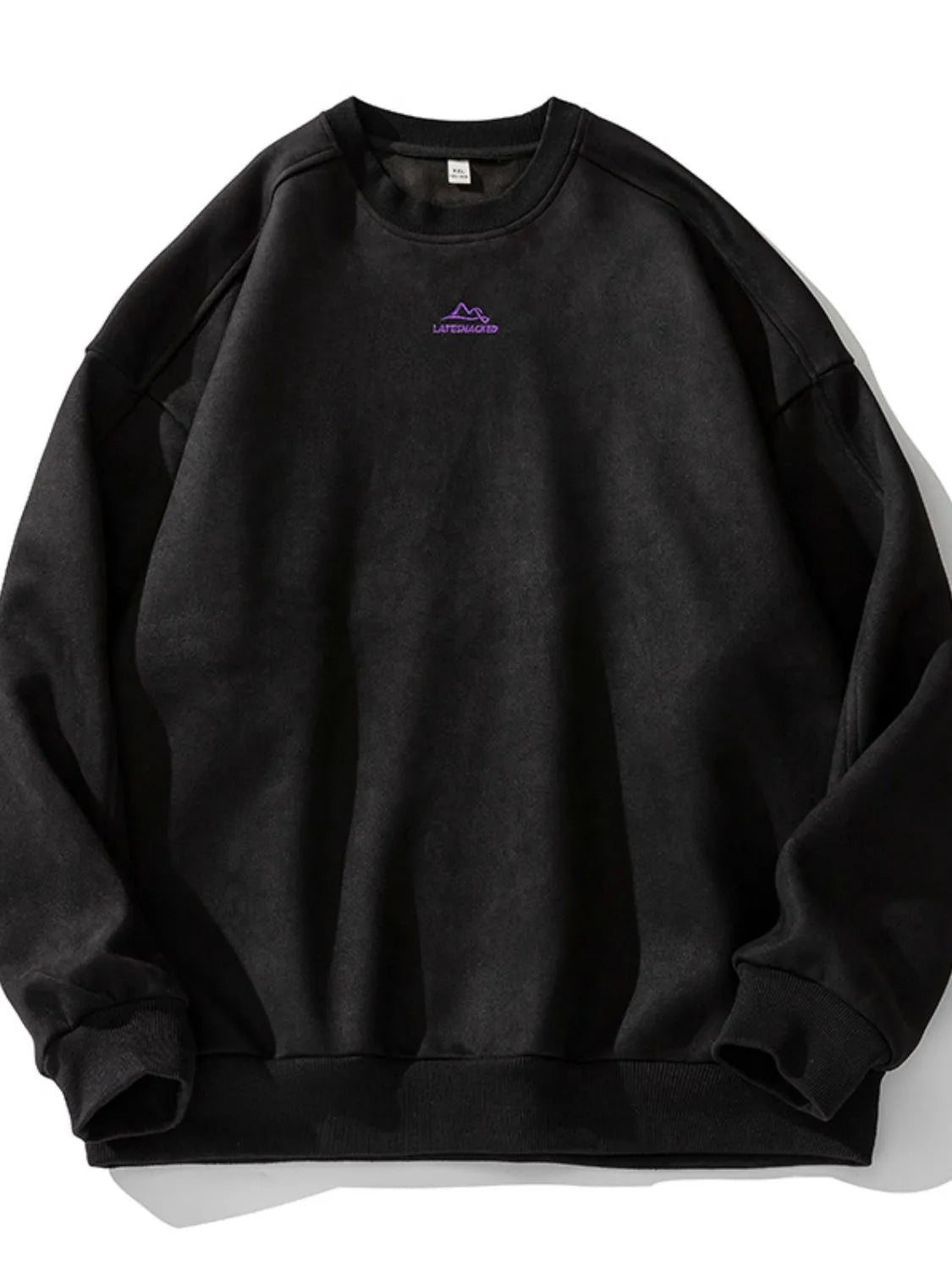 Men's Full Size Round Neck Long Sleeve Sweatshirt Plus Size - Premium Men's Sweatshirts from Trendsi - Just $52.48! Shop now at Handbags Specialist Headquarter