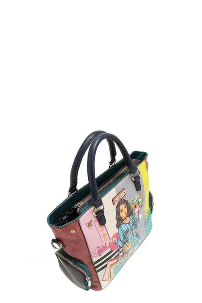 Nicole Lee USA Eco-Leather Handbag with Side Pockets - Premium Tote Bag from Trendsi - Just $55.99! Shop now at Handbags Specialist Headquarter