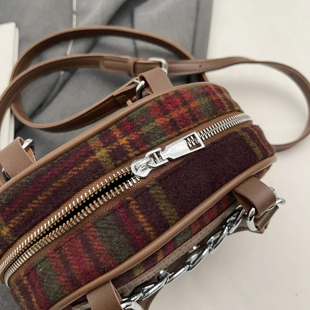 Plaid Print Crossbody Bag - Premium Handbags from Trendsi - Just $27.99! Shop now at Handbags Specialist Headquarter