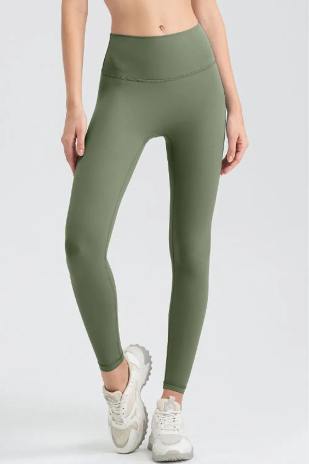 Wide Waistband Sport Leggings - Premium Leggings from Trendsi - Just $50.91! Shop now at Handbags Specialist Headquarter