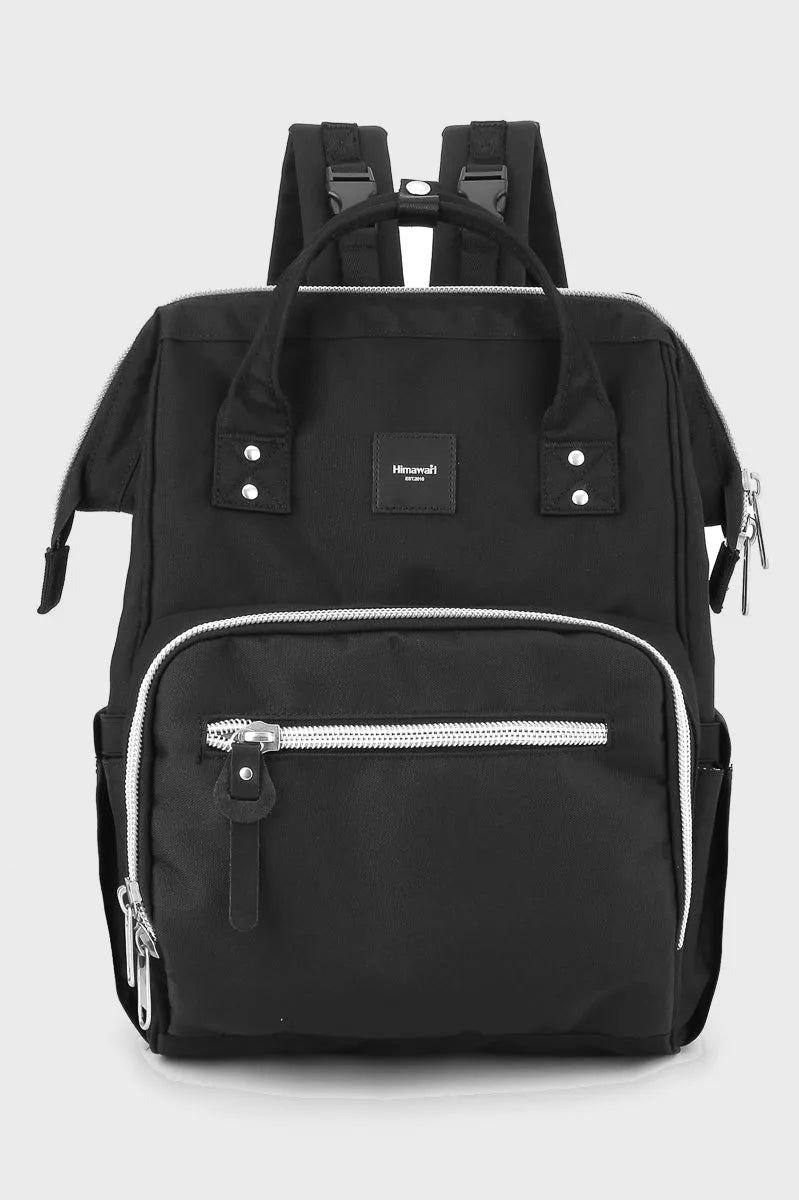 Himawari Waterproof Canvas Backpack Bag with Side Pockets - Premium Backpack Bags from Trendsi - Just $43.99! Shop now at Handbags Specialist Headquarter