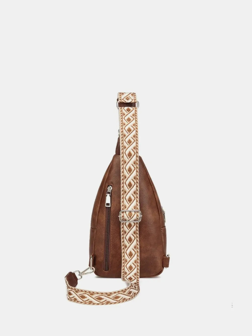 PU Leather Crossbody Bag with Two Detachable Strap - Premium Crossbody Bag from Trendsi - Just $38.99! Shop now at Handbags Specialist Headquarter