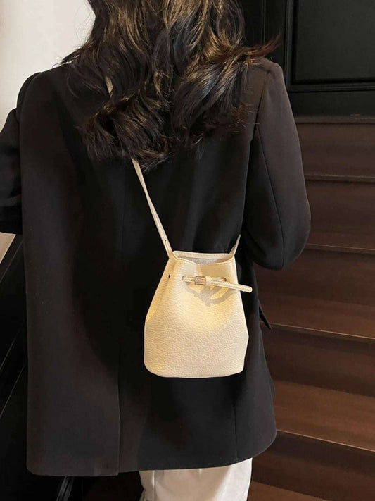 PU leather Bucket Bag - Premium Crossbody Bag from Trendsi - Just $16.99! Shop now at Handbags Specialist Headquarter