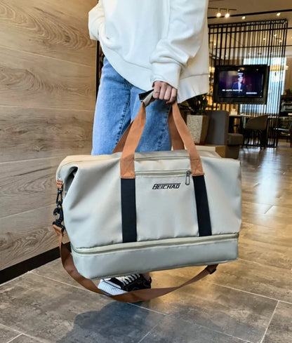 Oxford Cloth Oversize Travel Bag - Premium travel-bag from Trendsi - Just $39.99! Shop now at Handbags Specialist Headquarter