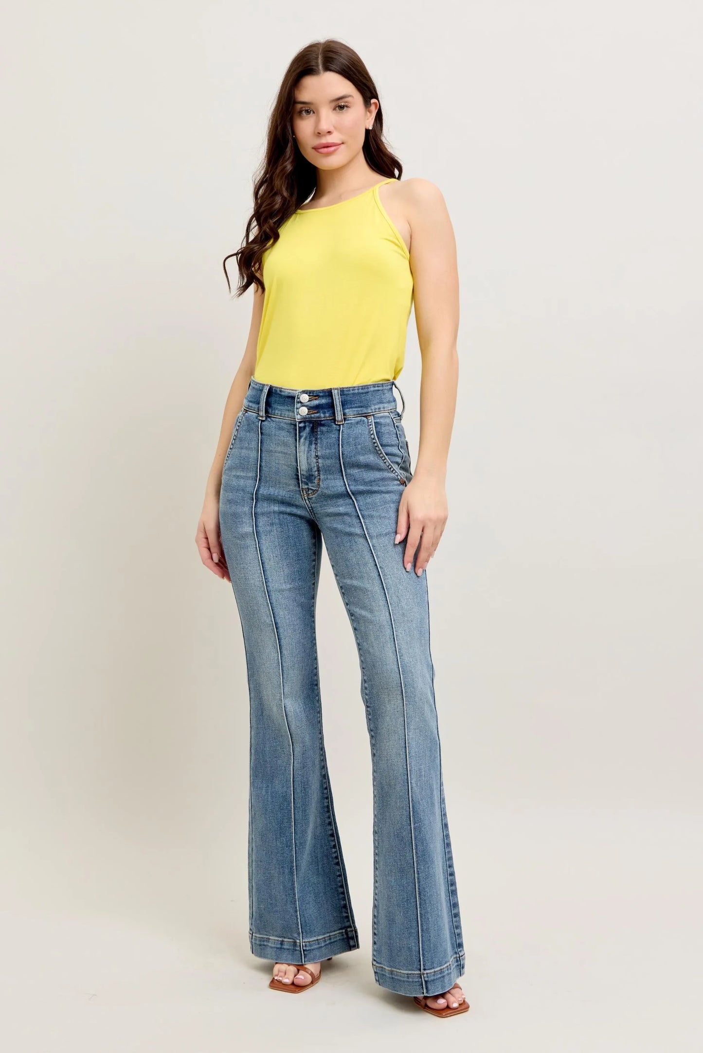 Judy Blue Full Size High-Waist Flare Denim Jeans with Front Seam Detail Plus Size - Premium Women / Jeans & Denim from Trendsi - Just $71.99! Shop now at Handbags Specialist Headquarter