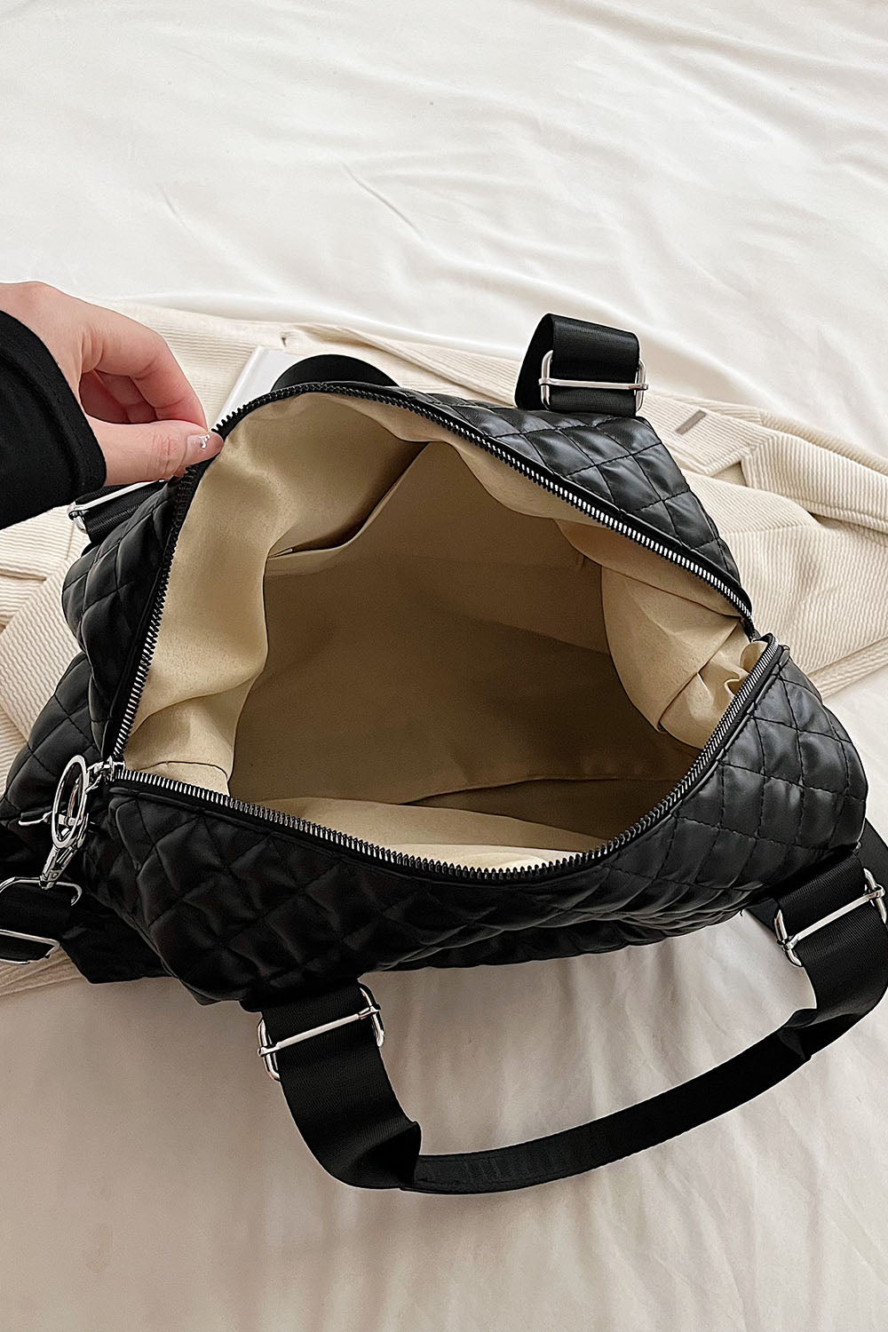 PU Leather Handbag - Premium Handbags from Trendsi - Just $33.99! Shop now at Handbags Specialist Headquarter