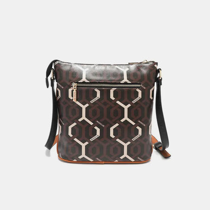 Nicole Lee USA Geometric Pattern Crossbody Bag - Premium Wallet from Trendsi - Just $53.99! Shop now at Handbags Specialist Headquarter