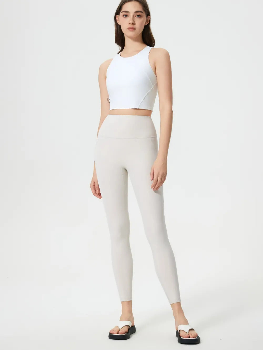 Millennia Wide Waistband Active Leggings - Premium Leggings from Trendsi - Just $40.95! Shop now at Handbags Specialist Headquarter