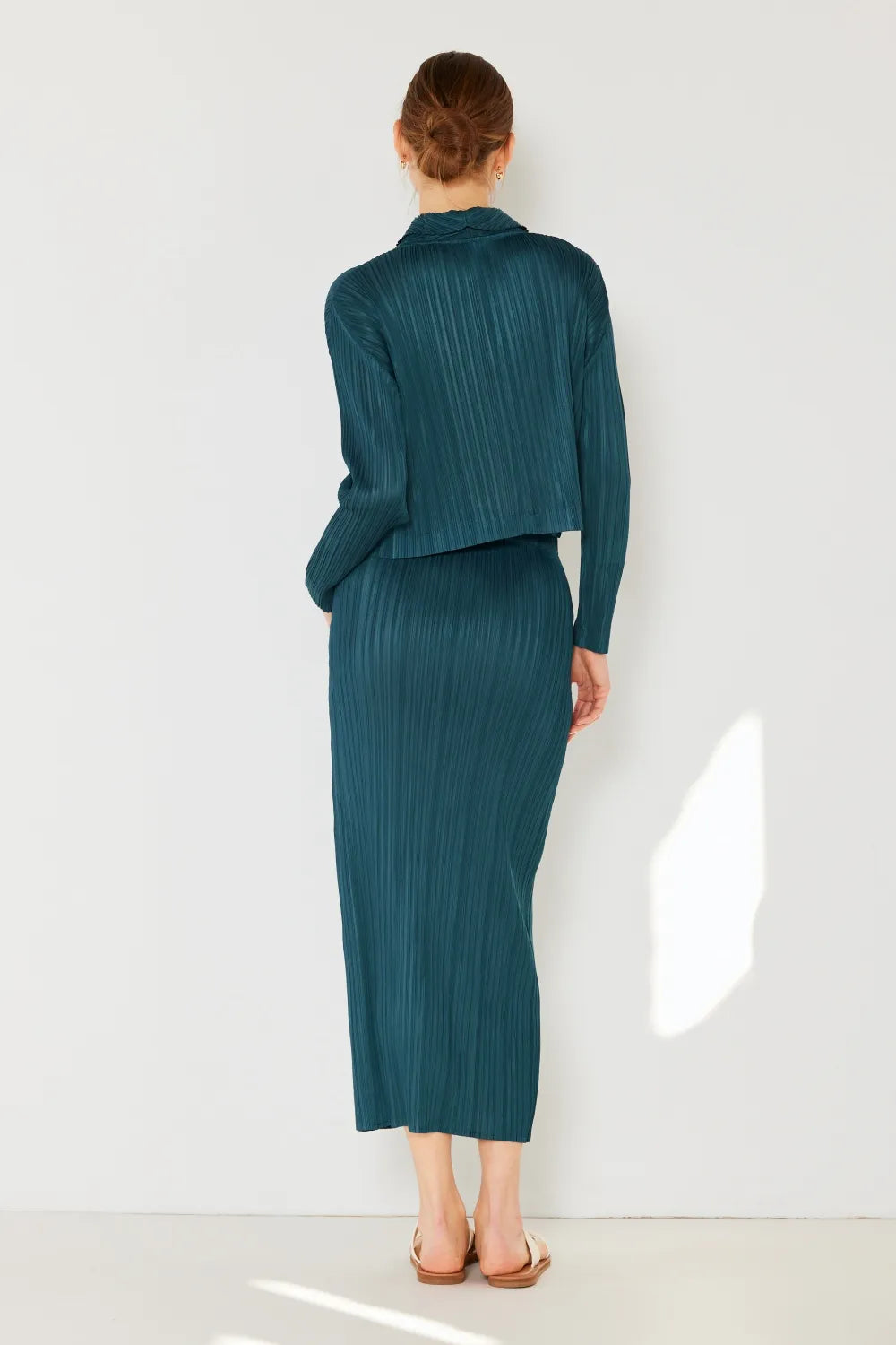 Marina West Swim Pleated Midi Pencil Skirt - Premium  from Trendsi - Just $38.99! Shop now at Handbags Specialist Headquarter