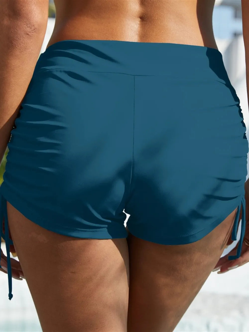 FAM-FAM Drawstring Mid-Rise Waist Swim Shorts - Premium  from Trendsi - Just $25.99! Shop now at Handbags Specialist Headquarter