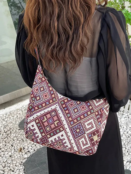 Geometric Adjustable Strap Crossbody Bag - Premium Crossbody Bags from Trendsi - Just $20.97! Shop now at Handbags Specialist Headquarter