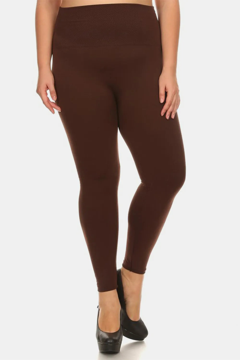 Yelete Full Size Seamless Fleece Lined Leggings - Premium Leggings from Trendsi - Just $17.58! Shop now at Handbags Specialist Headquarter